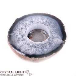 Candle Holders: Agate Flat Candle Holder