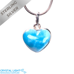Larimar Heart Pendant