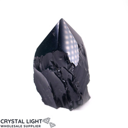 Black Obsidian Cut Base Point