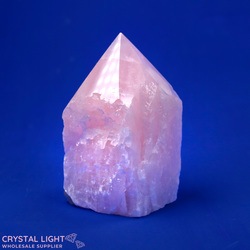 Rose Quartz Cut Base Point