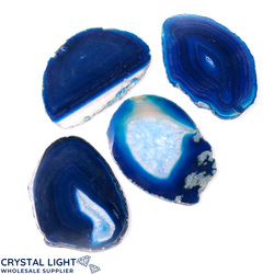 Slices: Blue Agate Slice Lot