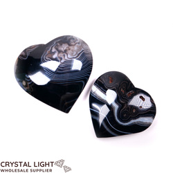 Hearts: Banded Agate Heart Lot