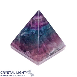 Pyramids: Rainbow Fluorite Pyramid