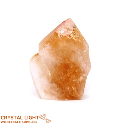 Natural Points: Citrine Cut Base Point (Single)