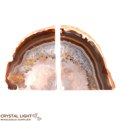 Agate Bookends