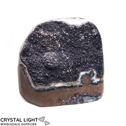 Black Amethyst Cut Base Druse