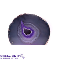 Purple Agate Cut Base Geode