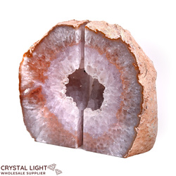 Agate Geode Bookends