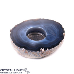 Candle Holders: Agate Flat Candle Holder