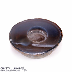 Agate Flat Candle Holder