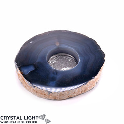 Agate Flat Candle Holder