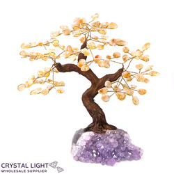 Medium Trees: Citrine Druse Tree (Single)
