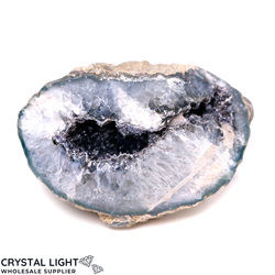 Amethyst Geodes: Black Amethyst Semi-Polished Geode