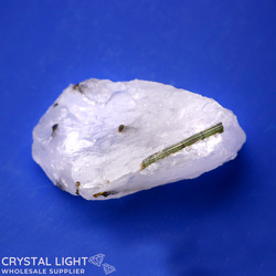 All Other Crystal Specimens: Green Tourmaline on Quartz