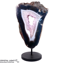Amethyst Druse Slice on Stand