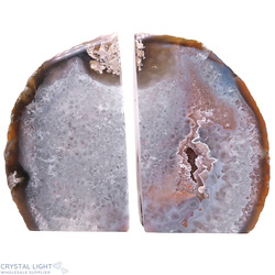 Bookends: Agate Bookends