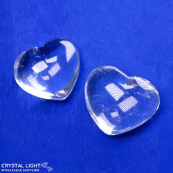 Clear Quartz Heart Lot