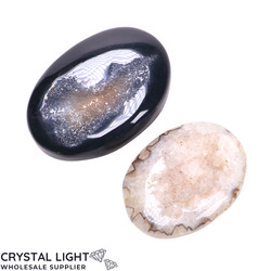 Agate Druse Palmstone Lot