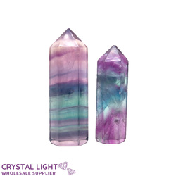 Polished Point Lots: Rainbow Fluorite Point Lot