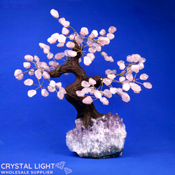 Rose Quartz Druse Tree (Single)