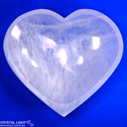 Selenite Large Heart Bowl