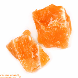 Orange Calcite Rough Lot