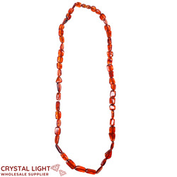 Amber Necklace - Cognac
