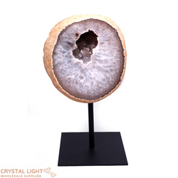 Agate Geode on Stand