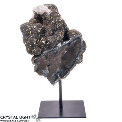 Black Amethyst Druse on Stand