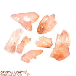 Cluster Lots: Tangerine Quartz Cluster Lot
