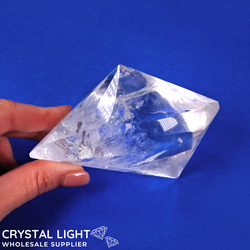 Faceted Shapes: Clear Quartz Faceted Shape (AAA-Grade)
