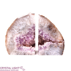Bookends: Amethyst Bookends