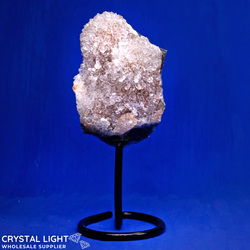 White Amethyst Druse on Stand