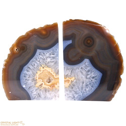 Agate Bookends