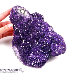 Single Druse Pieces: Uruguayan Amethyst Druse (flower formations)
