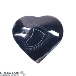 Black Agate Heart