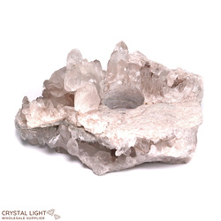 Candle Holders: Smokey Quartz Candle Holder