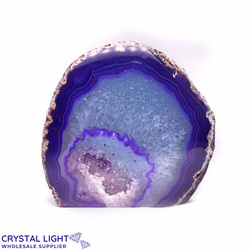 Purple Agate Cut Base Geode