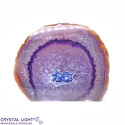 Purple Agate Cut Base Geode