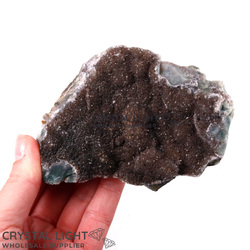 Single Druse Pieces: Black Amethyst Druse