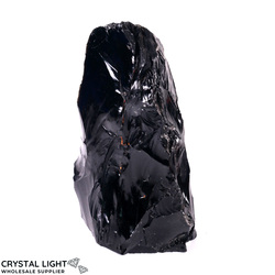 Rough Cut Bases: Black Obsidian Rough Cut Base