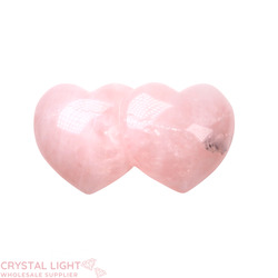 Rose Quartz Double Heart (A-Grade)
