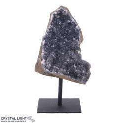 Black Amethyst Druse on Stand