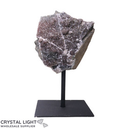 Black Amethyst on Stand