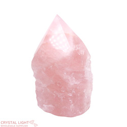 Cut Base Points: Rose Quartz Cut Base Point