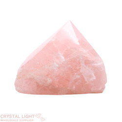 Rose Quartz Cut Base Point