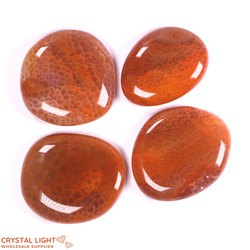 Fire Agate Flatstone Lot