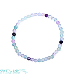 Rainbow Fluorite Bracelet 4mm