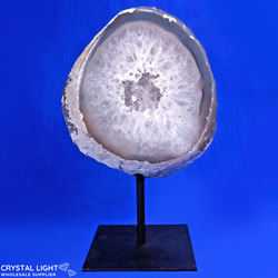 Display Pieces on Stand: Agate Geode on Stand
