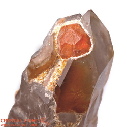 Garnet on Quartz Point